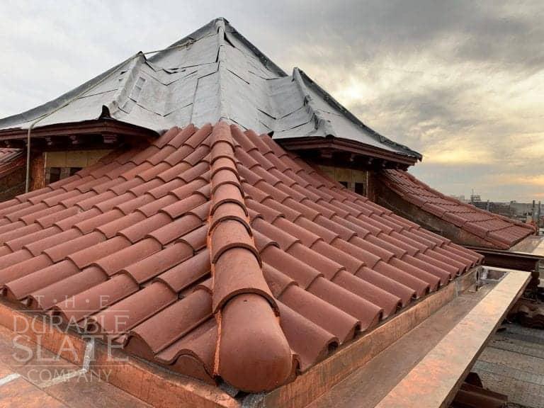 clay tile roofing completed on station 67 in columbus ohio