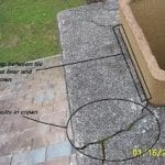 faults in the crown of the chimney causing leaks