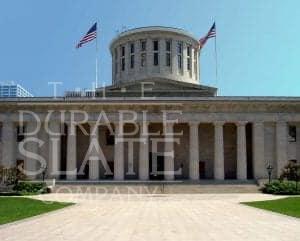 ohio statehouse building as seen from the front