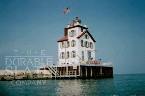 We installed new red slate with all new copper flashings.