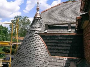 Keller Residence, Dutch Lap, Slate Turret