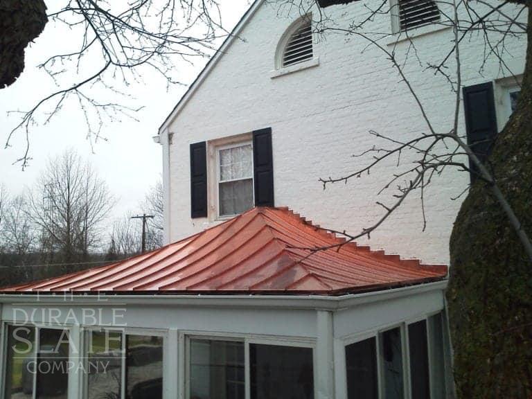 concave standing seam roof