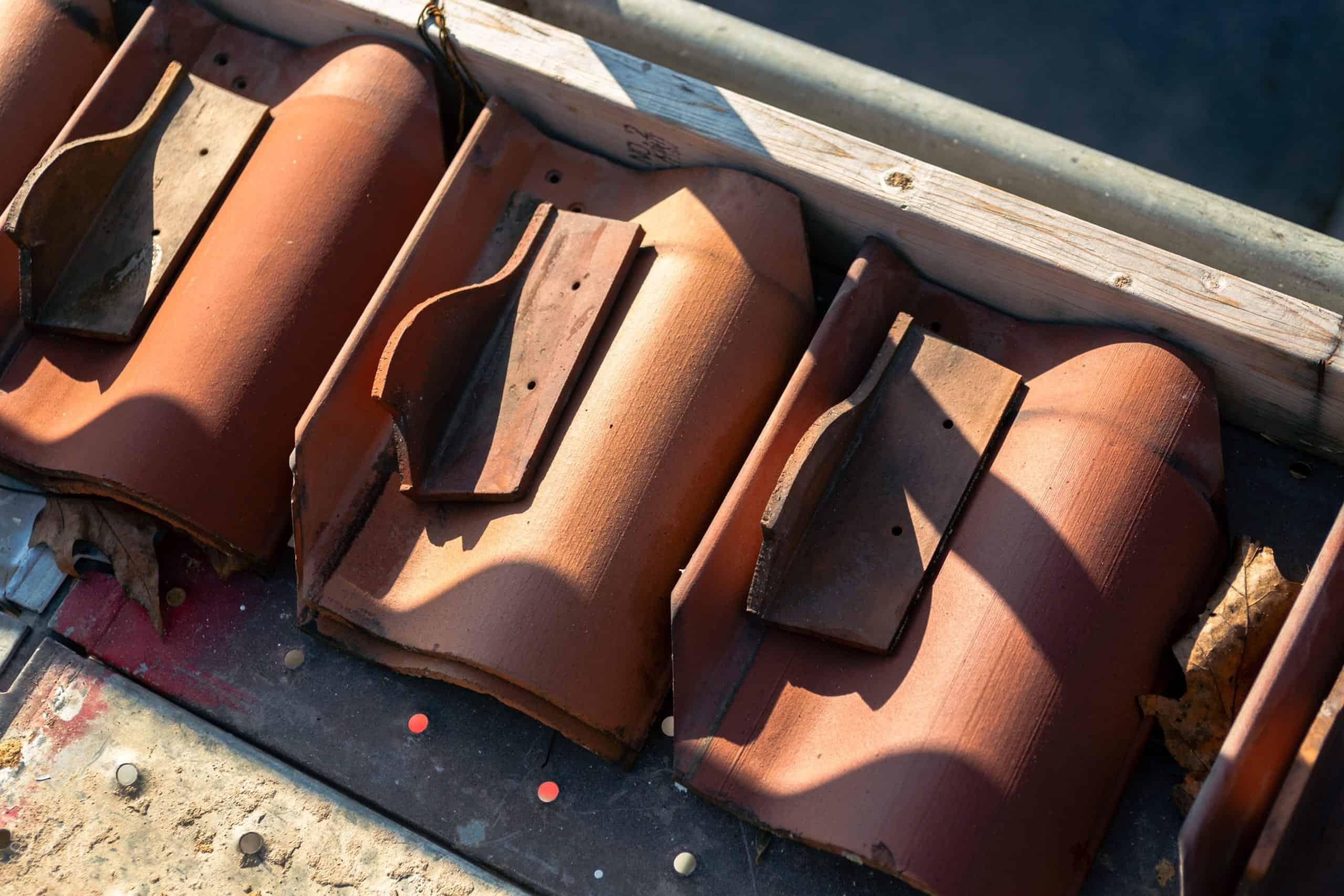 Maryland Zoo, Baltimore, MD clay roofing tile close-up
