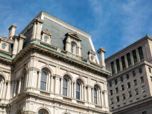 Baltimore City Hall, Baltimore, MD as seen from the front