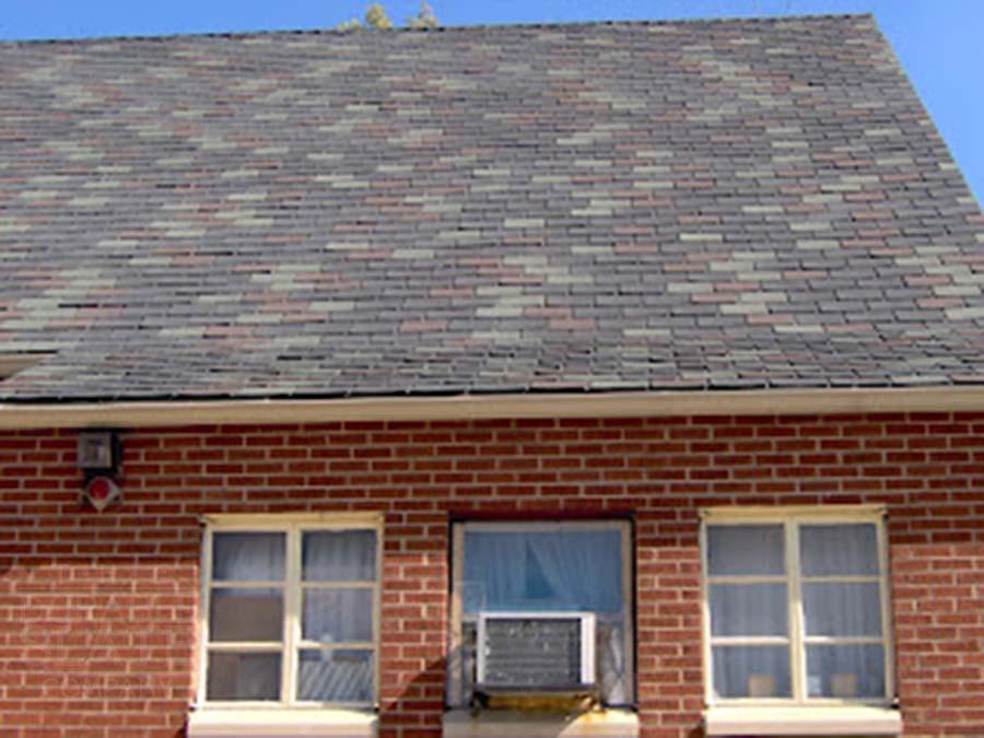 a large brown brick building