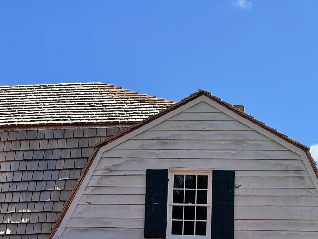 the roof of a house